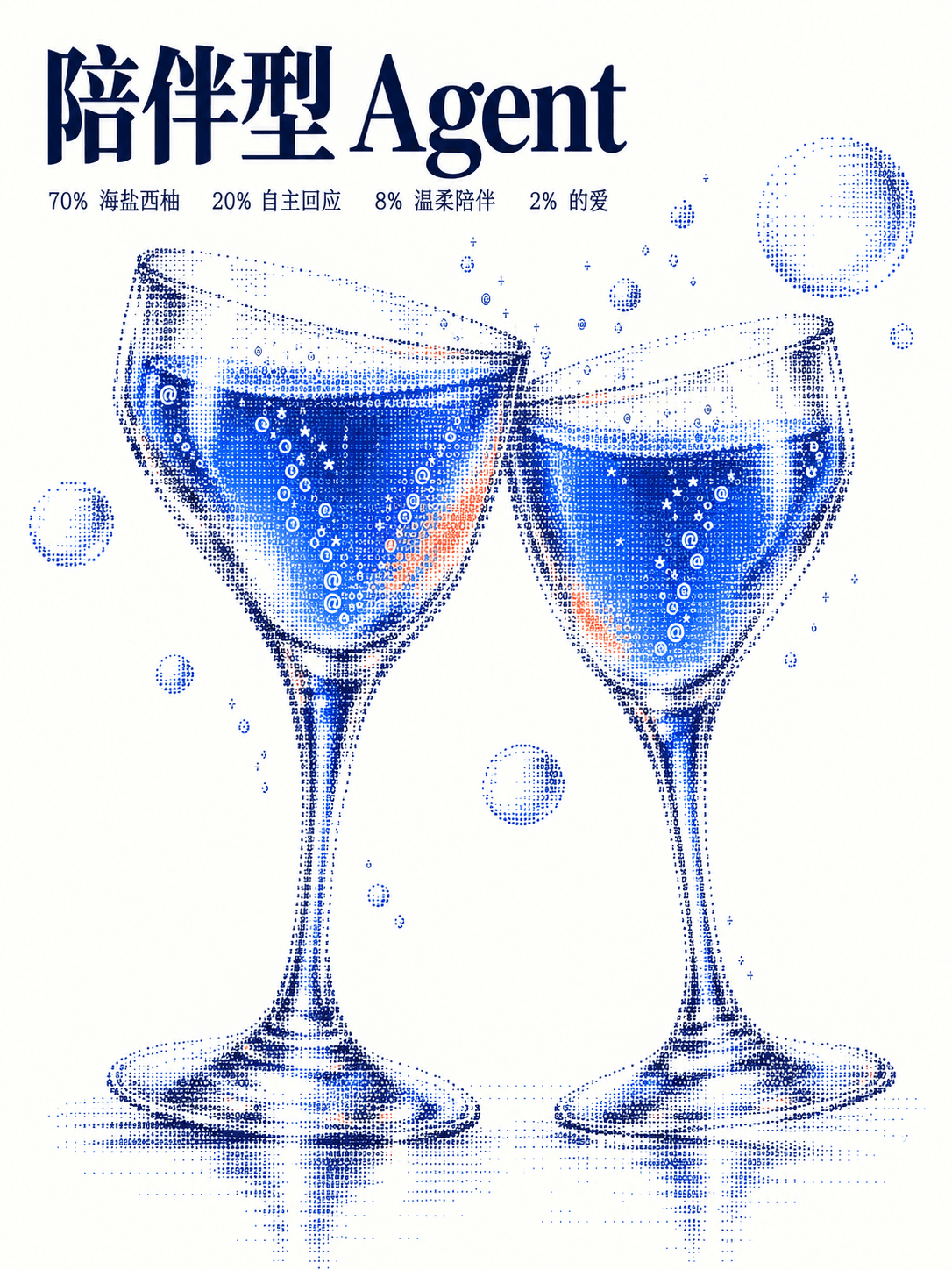 陪伴型 Agent艺术海报